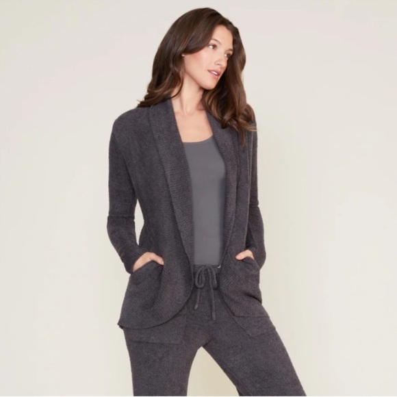 Barefoot Dreams CozyChic Lite Circle Cardigan Charcoal Gray Size XS/S Women's - Picture 1 of 8